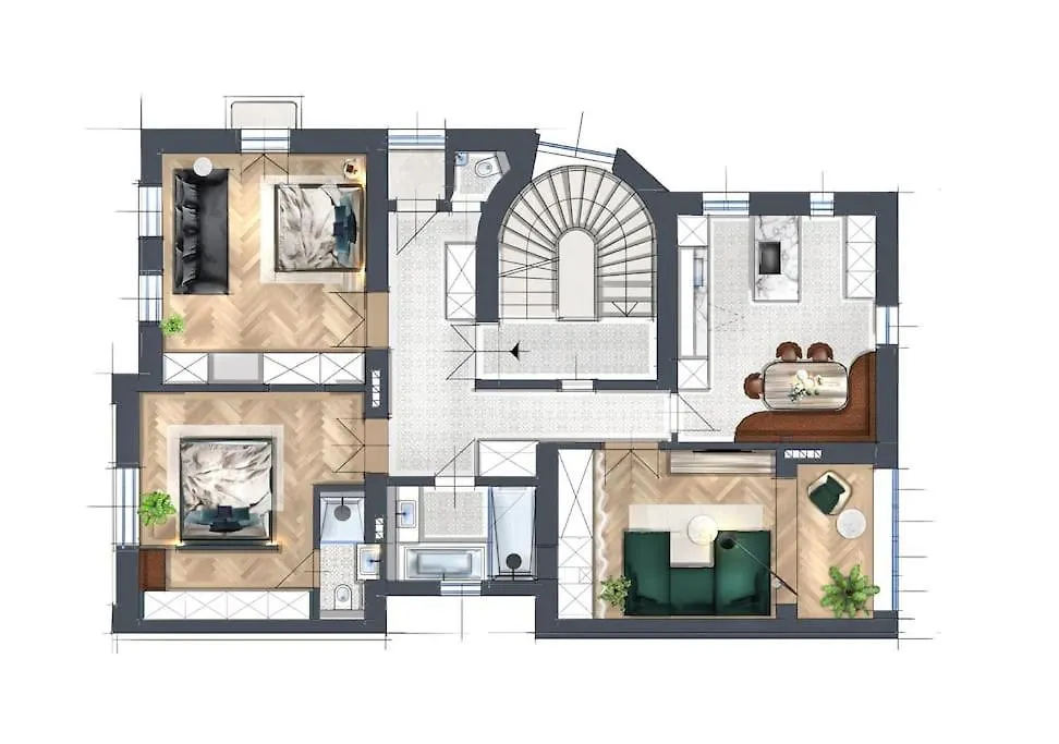 Viennese Jewel I 120 M² I Quiet Area Daire 0*, Viyana Avusturya